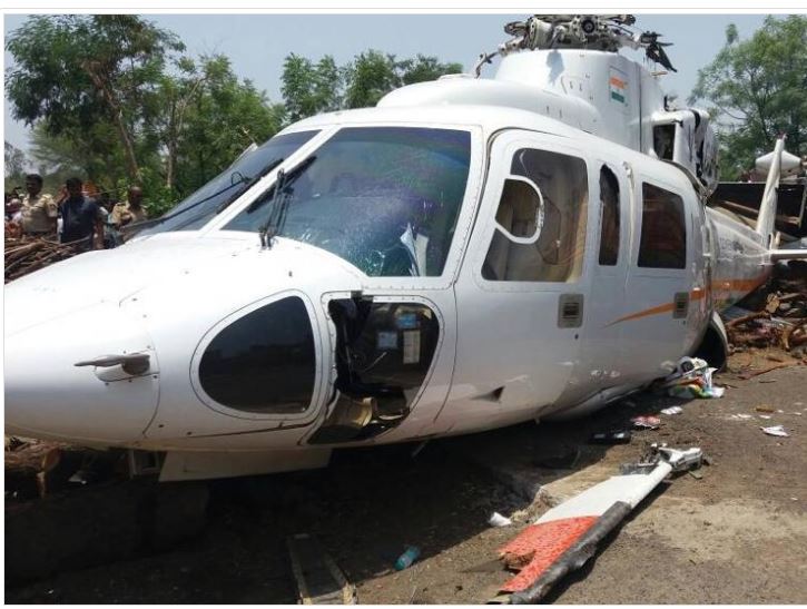 Maharashtra Chief Minister Devendra Fadnavis' Chopper Crash-Lands In Latur